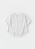 SUNEDGE Womens Summer Short Sleeve Shirts V-neck Loose Fit Business Casual Tops 88/12 White
