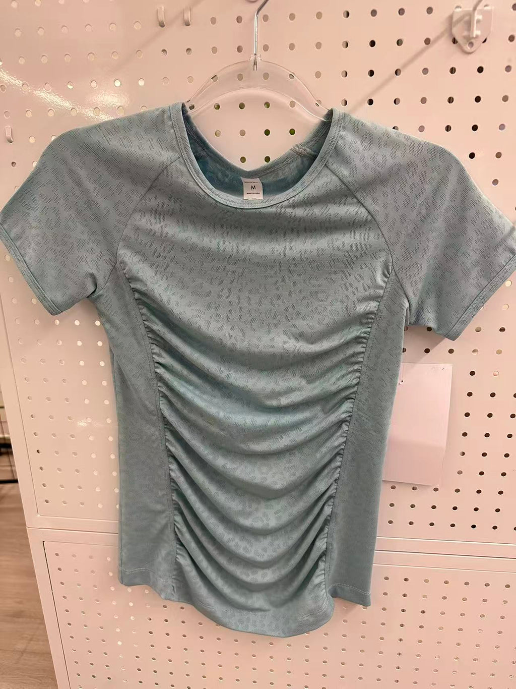 SUNEDGE Womens Ruched Short Sleeve Casual Summer 89/11 Blue
