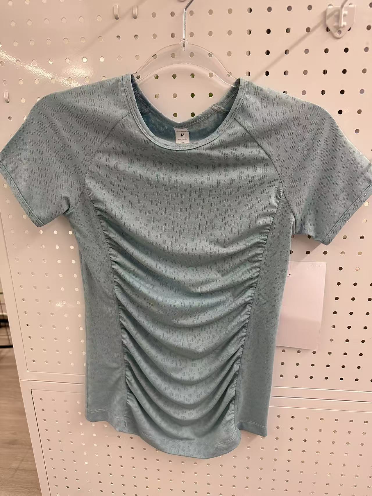 SUNEDGE Womens Ruched Short Sleeve Casual Summer 89/11 Blue