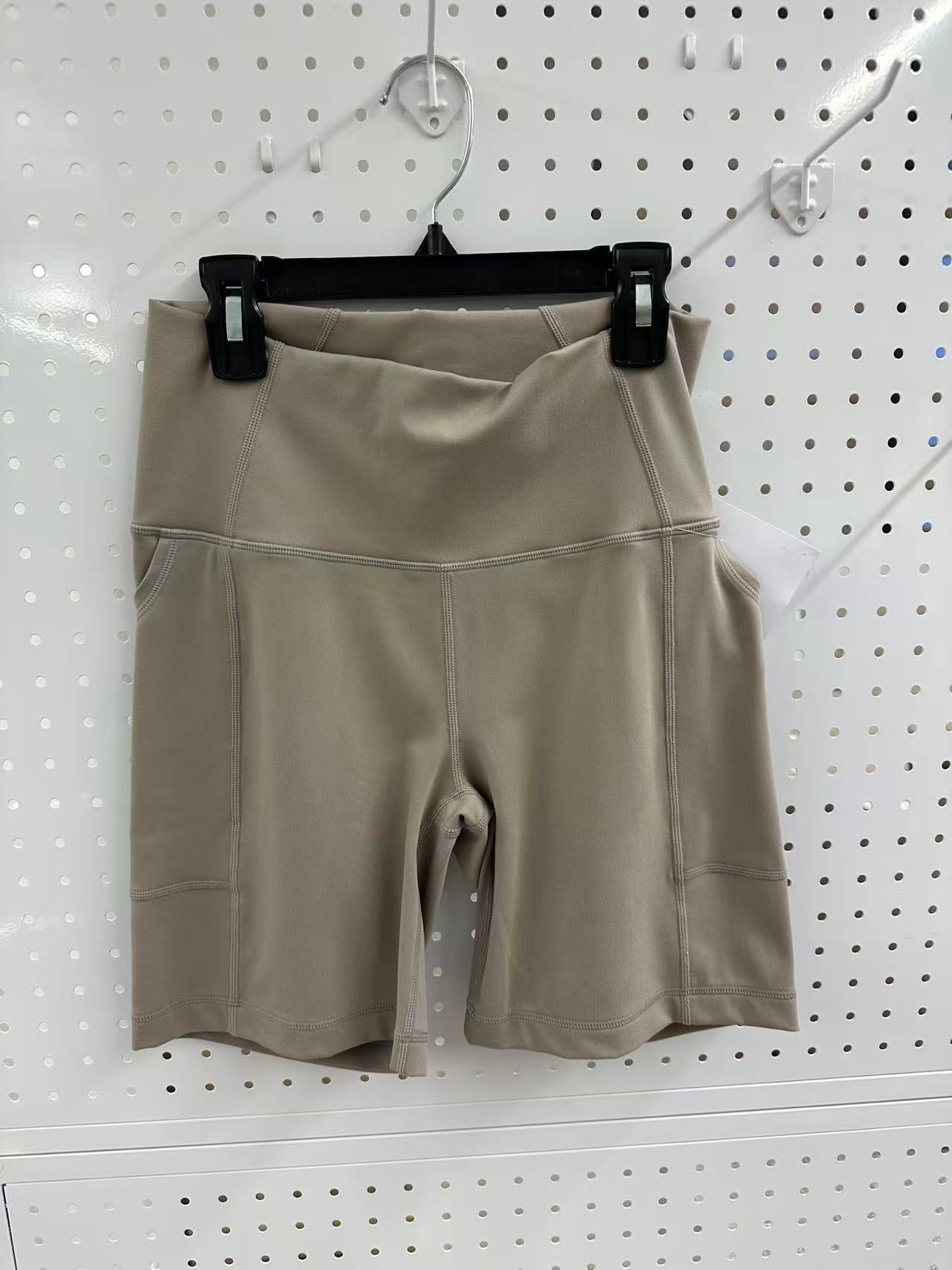 SUNEDGE Womens Workout Shorts with Pockets High Wasted for Gym Yoga 78/22