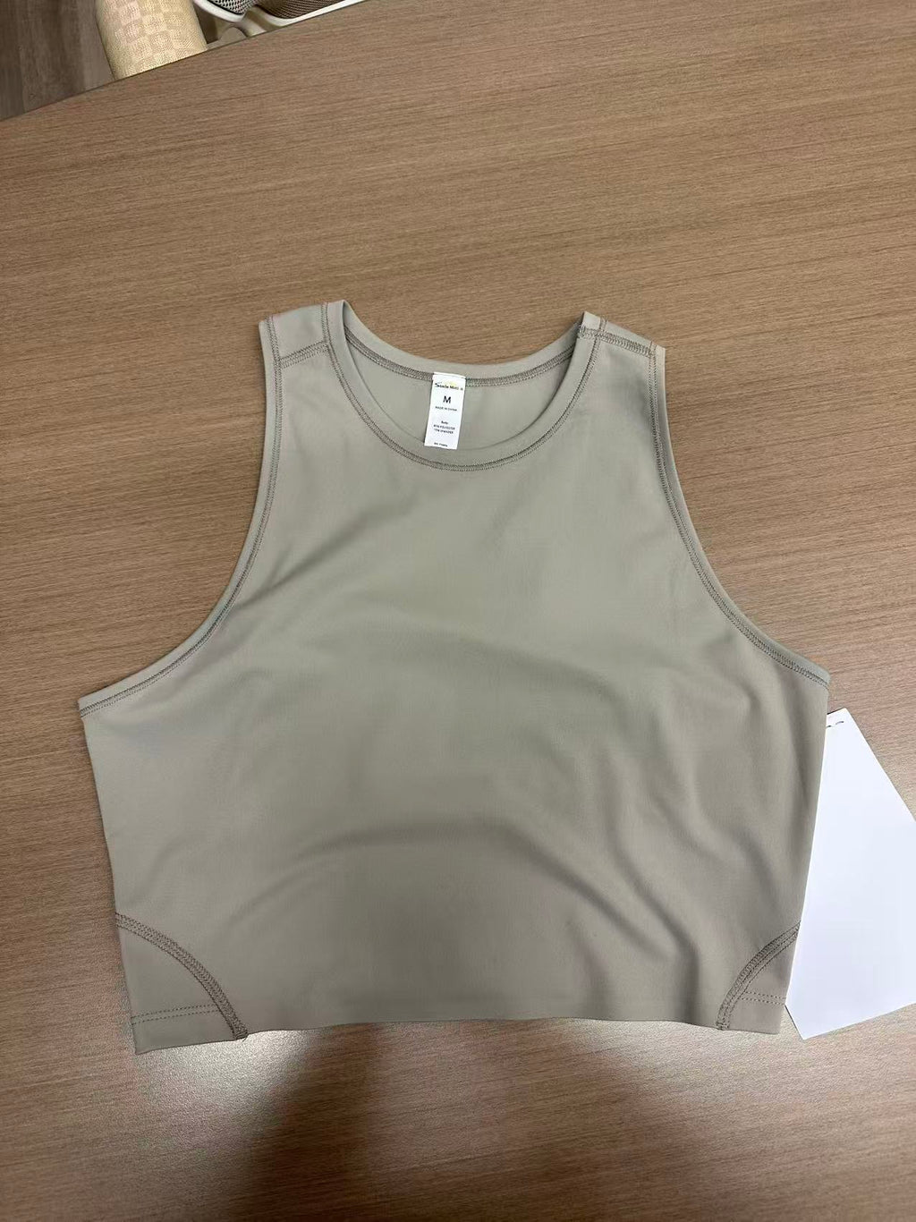 SUNEDGE Womens Workout Cropped Tank Tops Sleeveless Crewneck Running Yoga Active Shirts 85/15