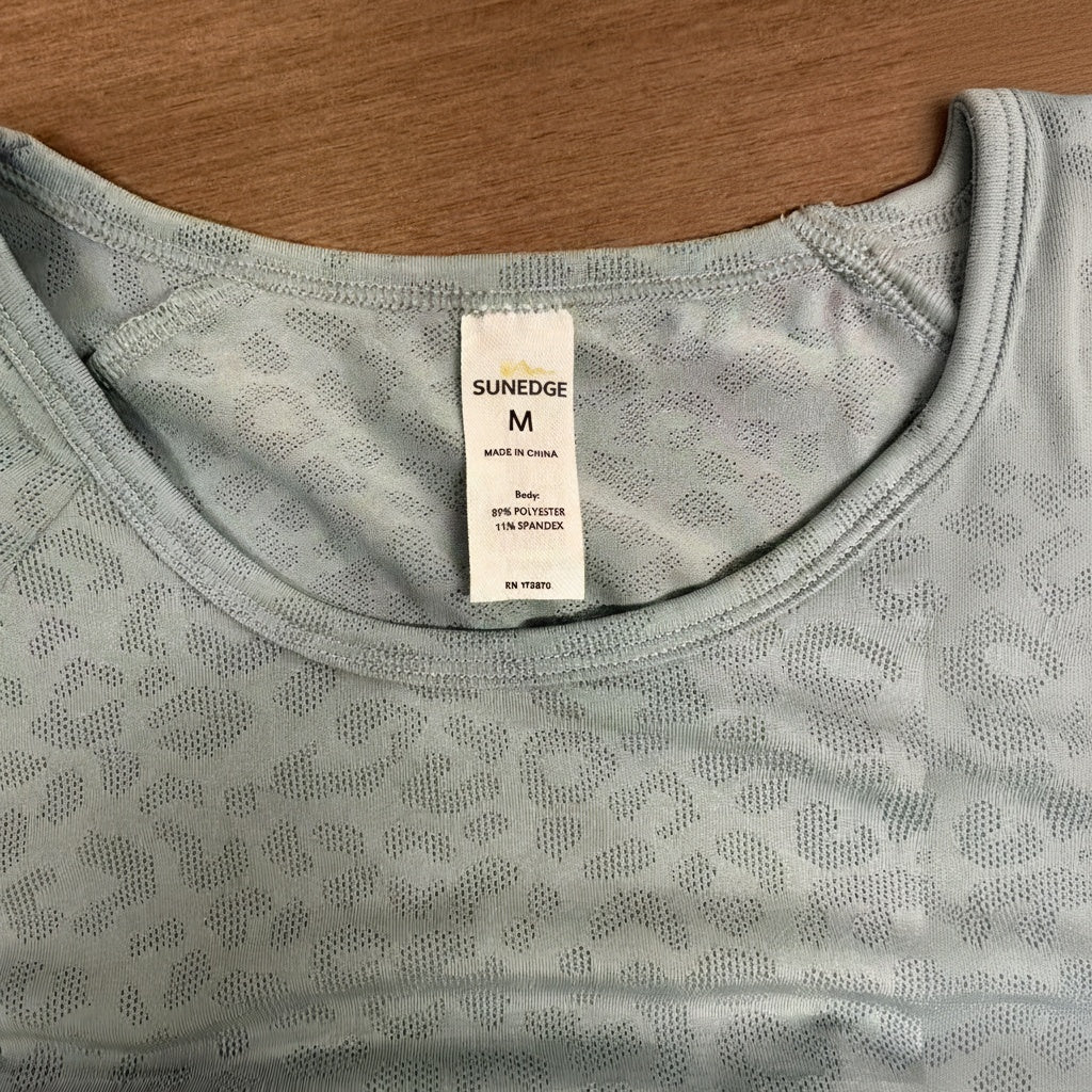 SUNEDGE Womens Ruched Short Sleeve Casual Summer 89/11 Blue